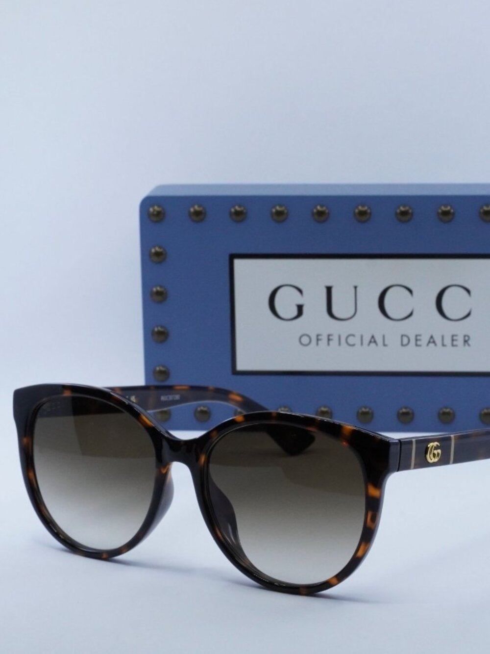 Gucci GG0636SK 002 Cat Eye Women Sunglasses - Havana / Brown